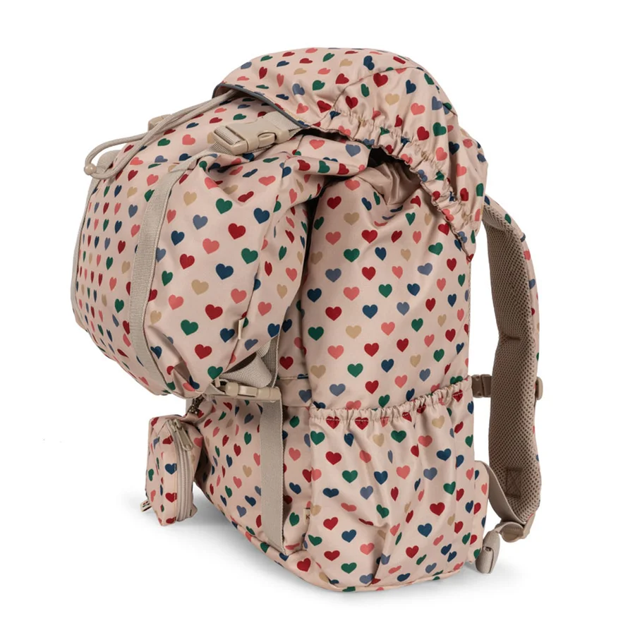 Konges Sløjd Clover Maxi Schultasche, coeur coloré frappe