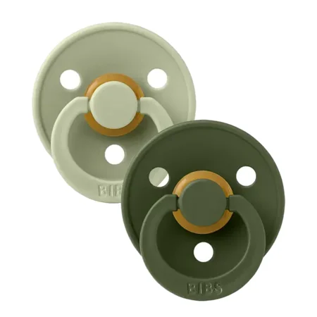 Schnuller Colour Gr. 1, 2er-Pack sage/hunter green, BIBS 