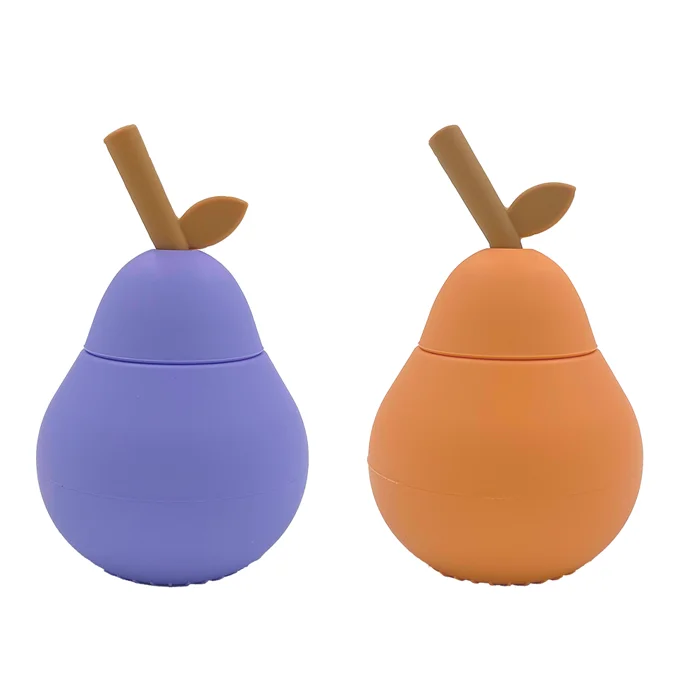 OYOY Birnenbecher 2er-PAck, purple/apricot