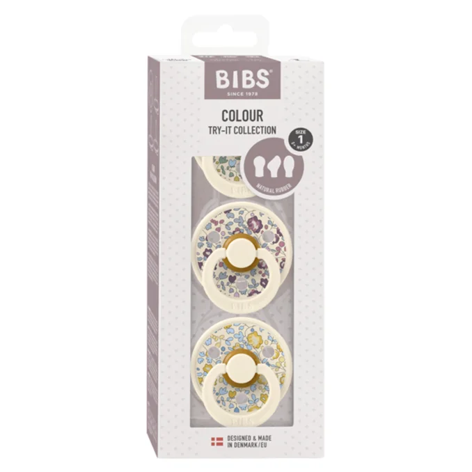 BIBS 3er-Pack Try-it Liberty Schnuller, Eloise