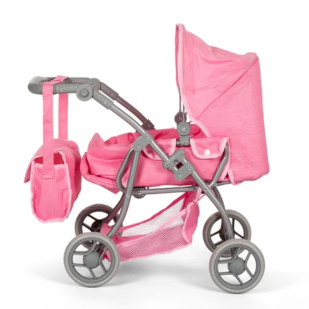 MaMaMeMo dukkevogn med lift, pink