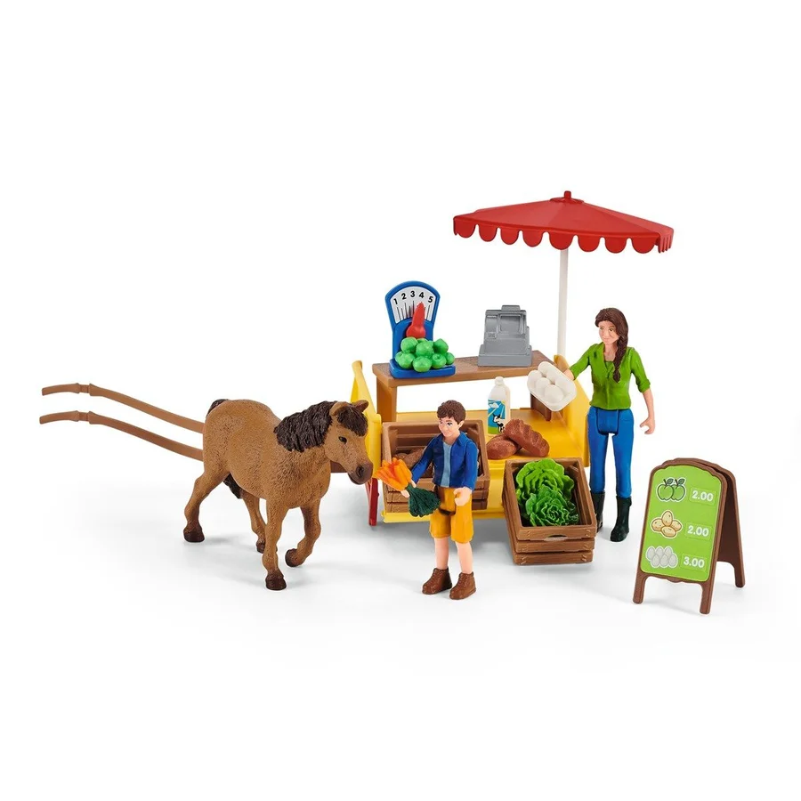 Schleich mobil grønsagsbod