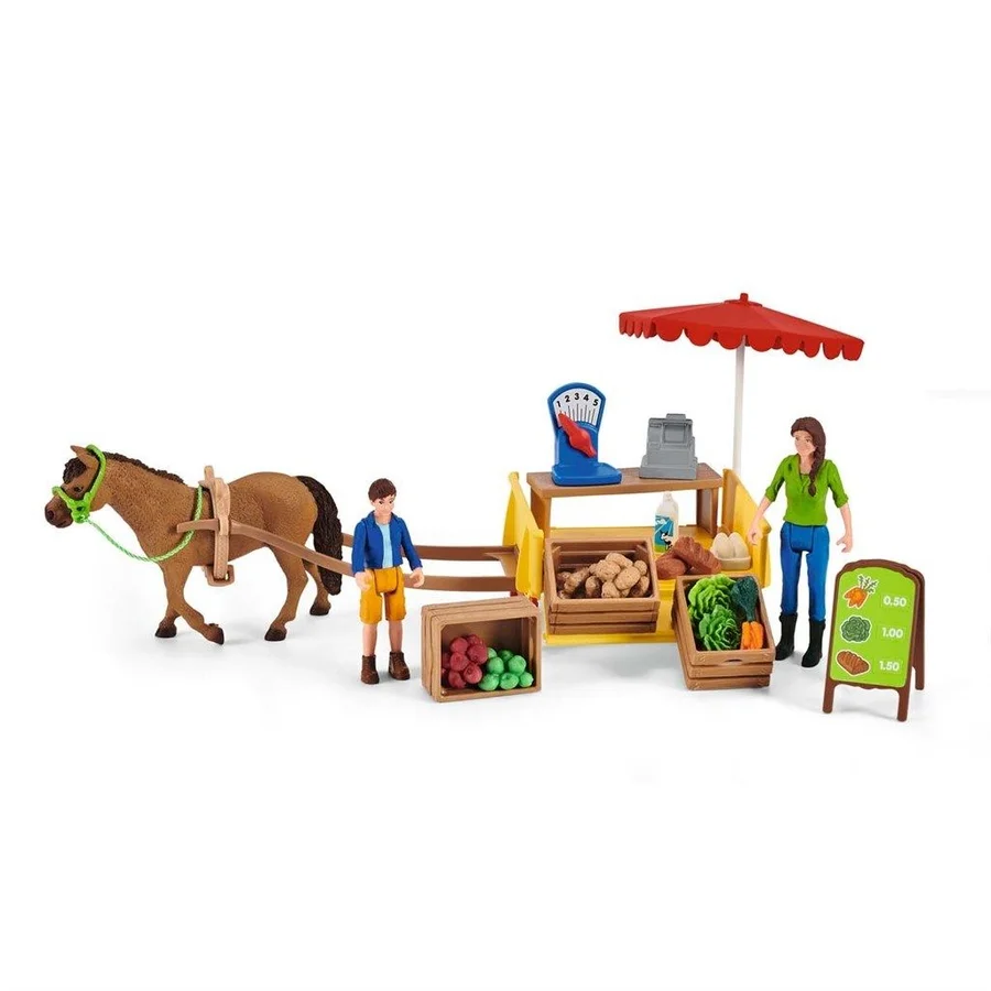 Schleich mobil grønsagsbod