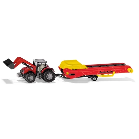 Siku Massey Ferguson traktor med transportbånd