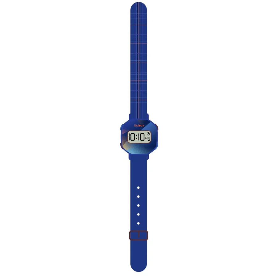 Djeco ticlock Digitaluhr, blaue Formen