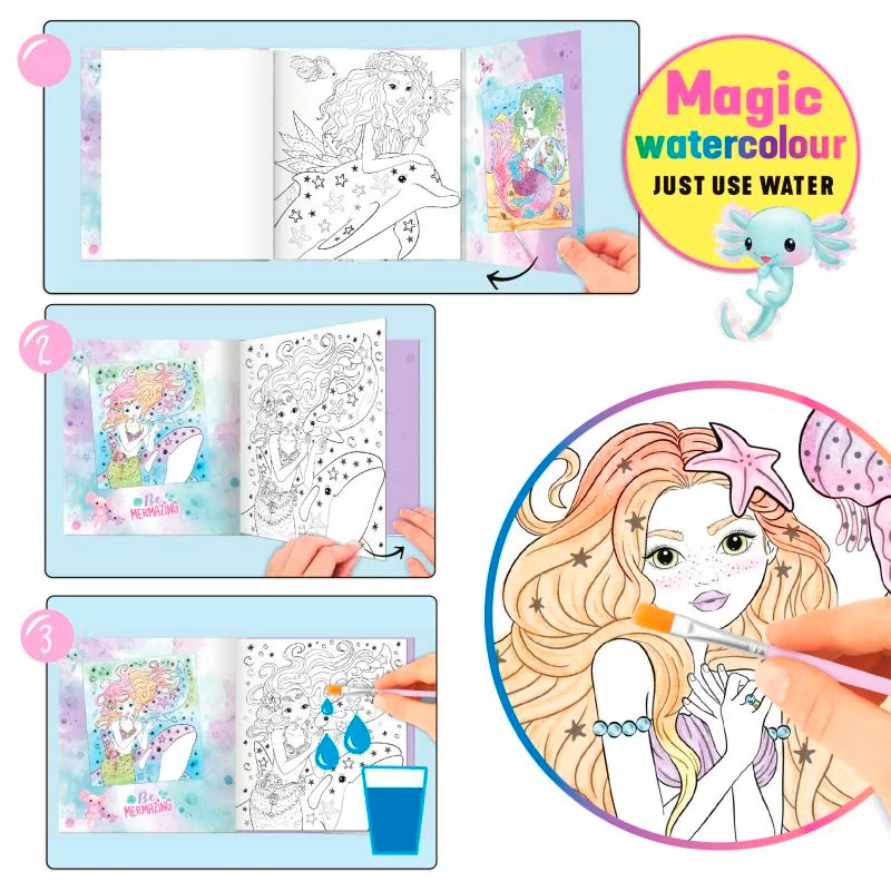 Topmodel Water Colour Buch "Mermaid"