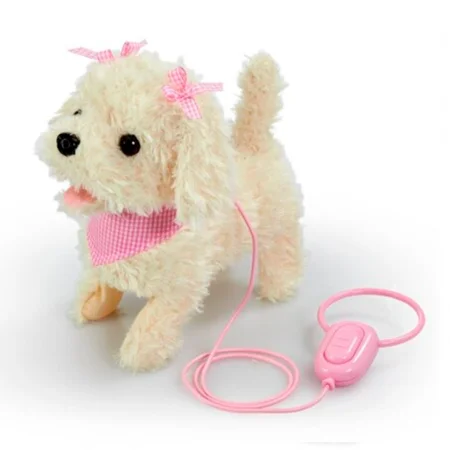 Happy Pets Cream Hundewelpe an der Leine