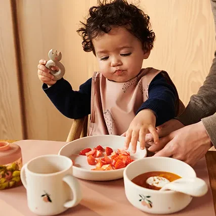Liewood Dominique Baby Essensbehälter, 4er-Pack, peach/sea shell