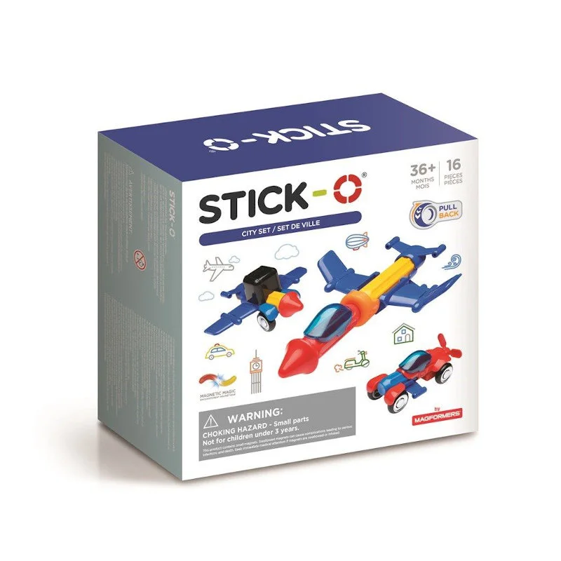 Magformers Stick-O City-sæt 16 dele