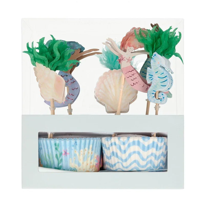 Meri Meri cupcakekit, havfrue