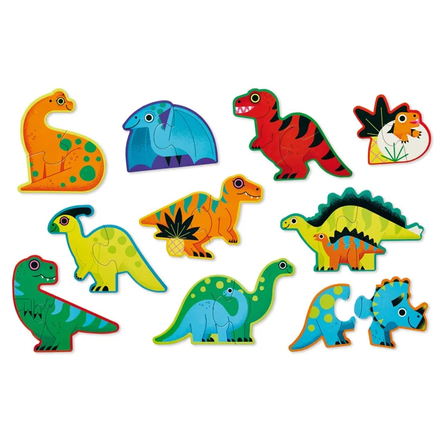 Crocodille Creek Lets begin puslespil, dinosaurer