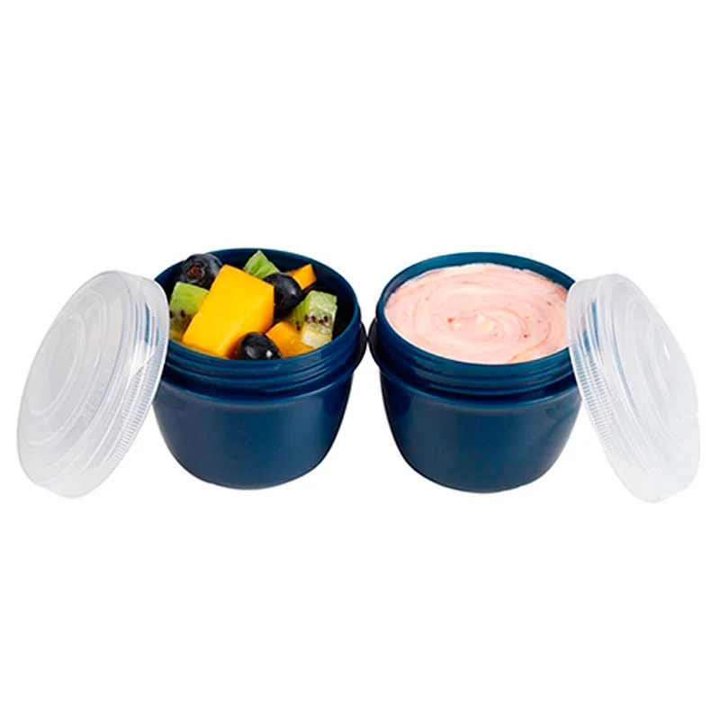 Sistema renew 2-pak yoghurt-bæger, blå
