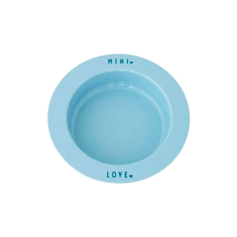 Design Letters Mini Favourite dyb tallerken i Ecozen, Light Blue