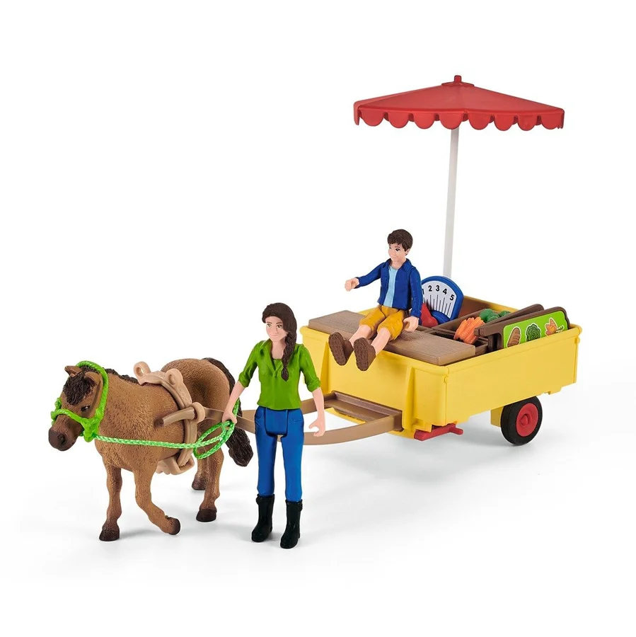 Schleich mobil grønsagsbod