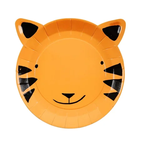 Meri Meri tallerkner, tiger