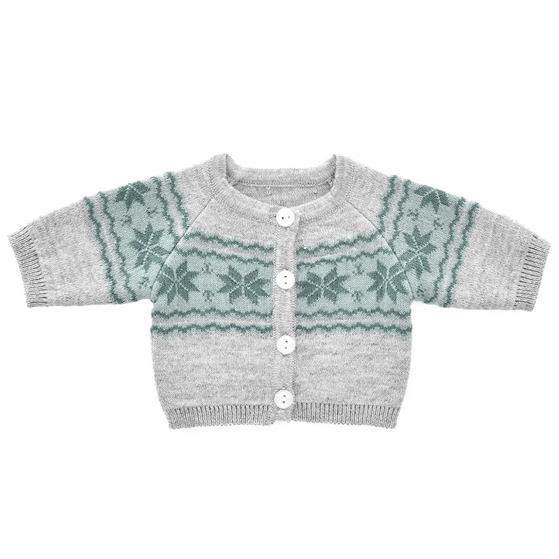 by Astrup dukketøj, strikcardigan med mønster - 46-50 cm