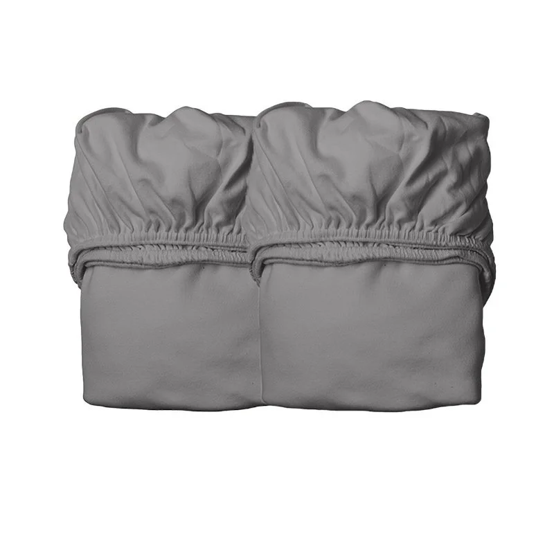 Leander lagen til juniorseng Organic, 2-pak - Cool Grey