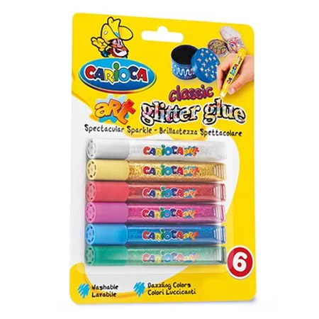 Carioca glitterlim 6 stk, klassisk