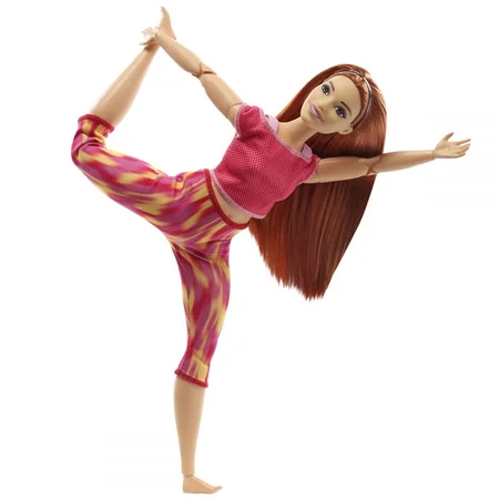 Barbie Made-to-move dukke, pink sæt