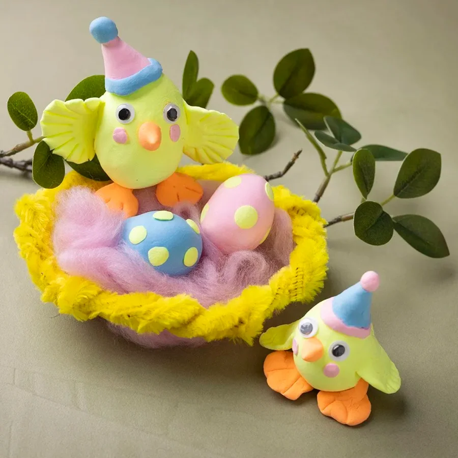 Mini DIY Kit Modellierset Osterfamilie, Creativ company 