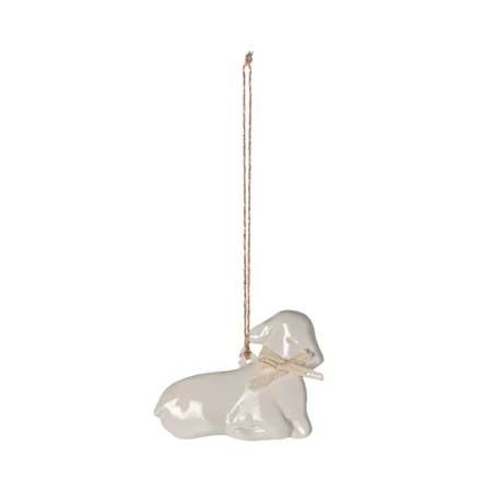 Maileg metal ornament Lam - hvid