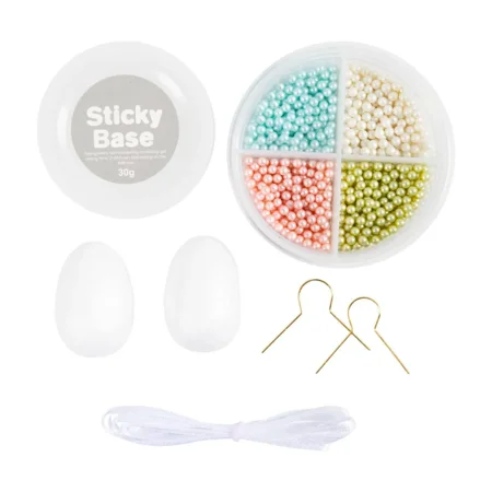 Mini DIY Kit Perleneier, pastell, Creative company 