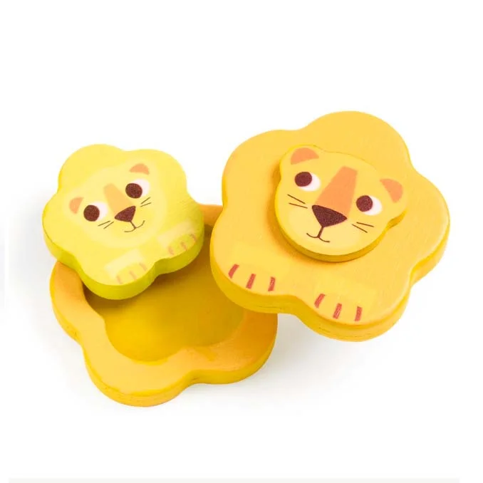 Djeco Wilde Tiere Magnet-Versteckspiel, Kimami 
