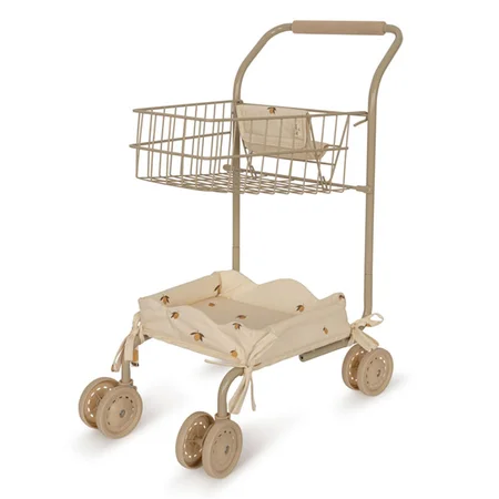 Konges Sløjd Kinder-Einkaufswagen, lemon