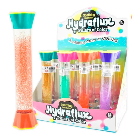 Sanduhr Shakers Stick Glitter 21cm, verschiedene Farben