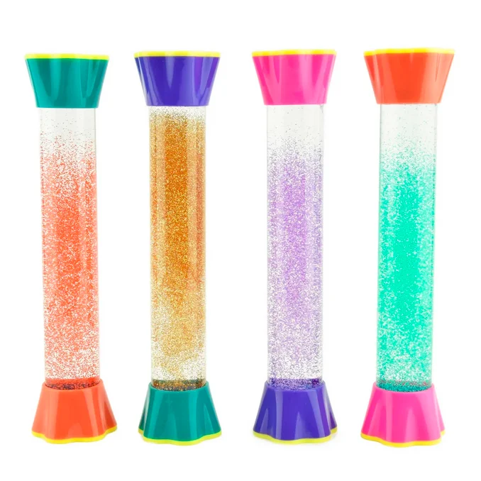 Sanduhr Shakers Stick Glitter 21cm, verschiedene Farben