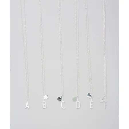 Design Letters smykke, 16 mm sterling sølv bogstav A-Z