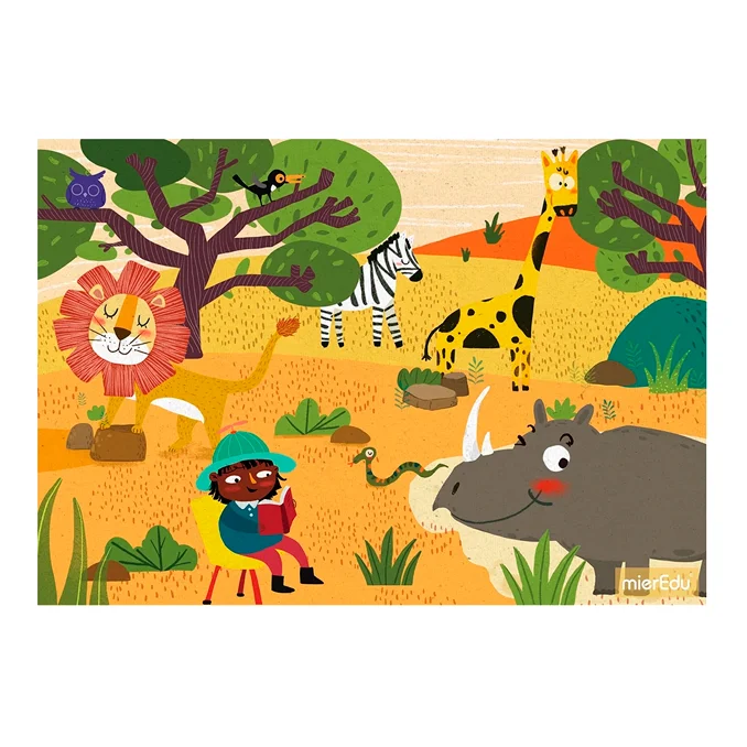mierEdu, Puzzle 24-30-35 Steine, "Das Zuhause der Tiere"