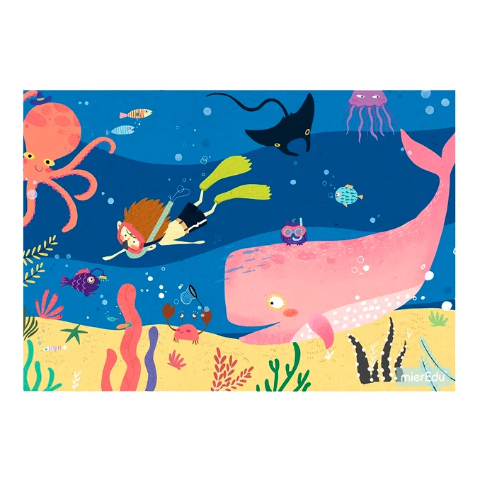 mierEdu, Puzzle 24-30-35 Steine, "Das Zuhause der Tiere"