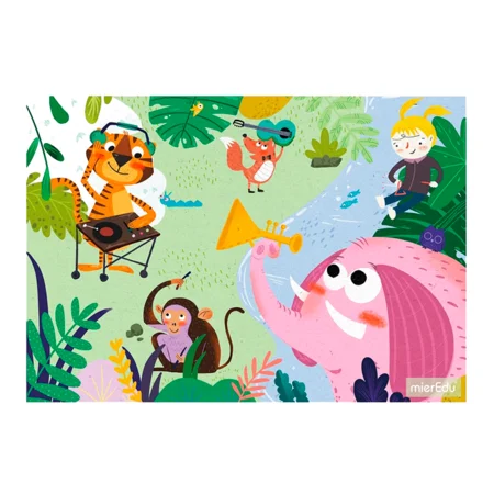 mierEdu, Puzzle 24-30-35 Steine, "Das Zuhause der Tiere"