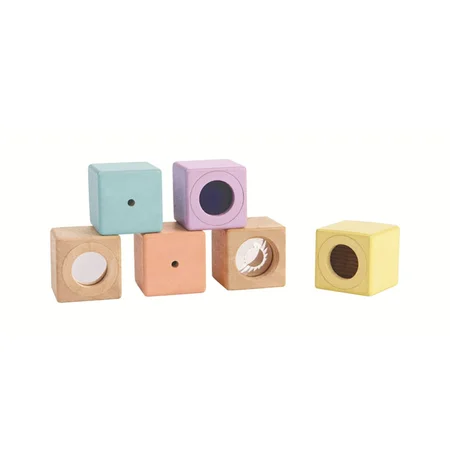 PlanToys aktivitetsklodser, pastel