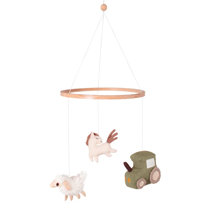 Filibabba Mobile aus Leinen,  Magic Farm
