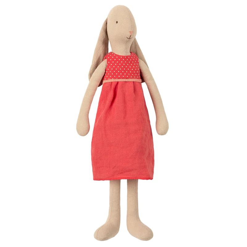 Maileg kanin, rød kjole - size 3