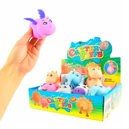 Squeeze dyr m vinger, 10 cm asst dyr