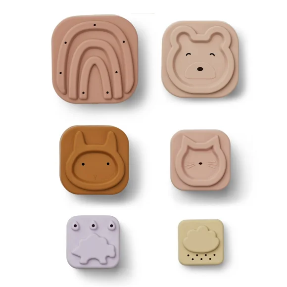 Liewood stableklodser i silicone, Rose