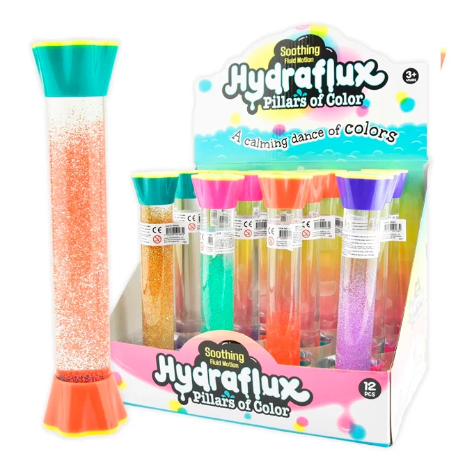Sanduhr Shakers Stick Glitter 21cm, verschiedene Farben