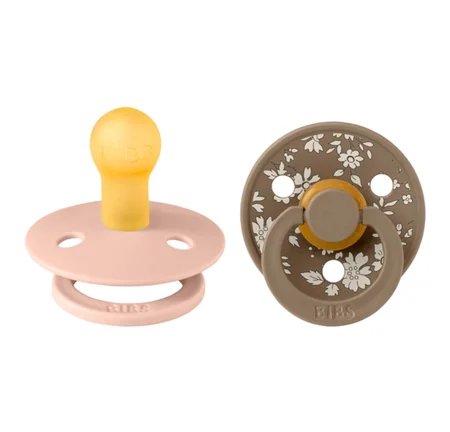 BIBS 2 pk Liberty sut, str 1 capel / blush mix