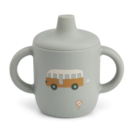 Liewood silikone tudekop, Vehicles/dove blue