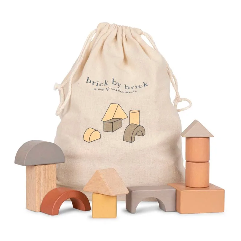 Konges Sløjd A Bag Of Blocks, Træklodser, Multi