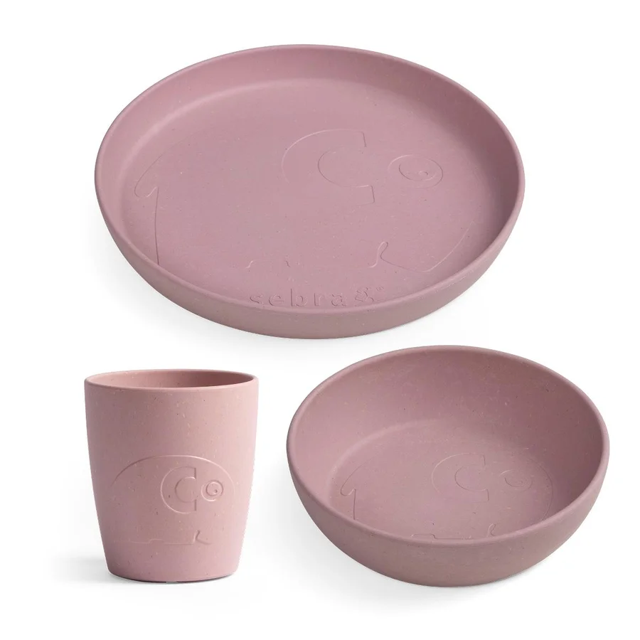 Sebra MUMS spisesæt, Blossom Pink