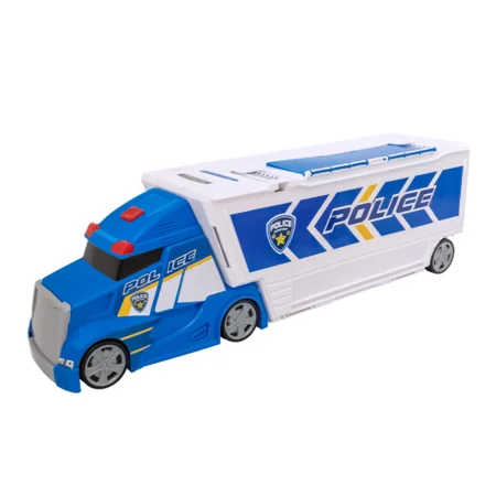 Teamsterz Polizei Lastwagen mit 4 Autos