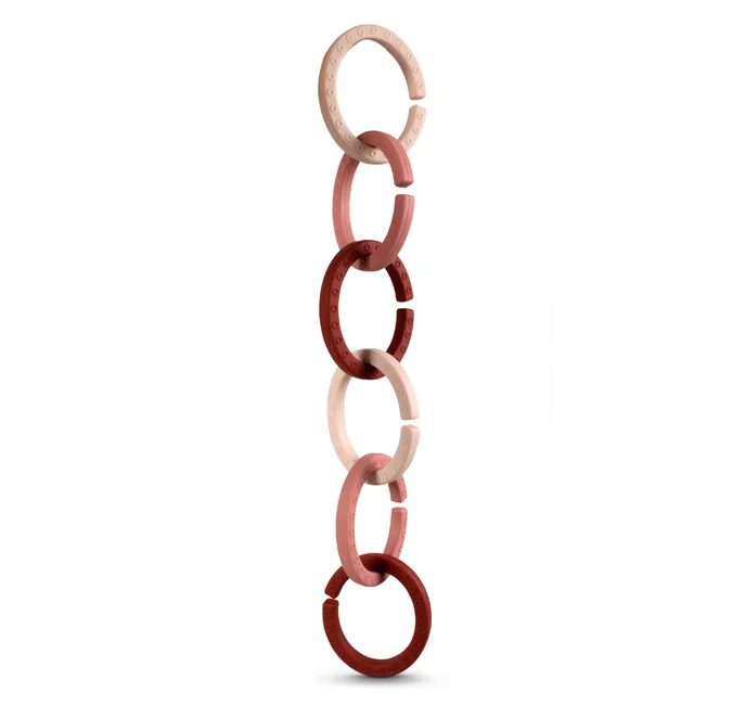 Filibabba silikone ophængsringe, rose