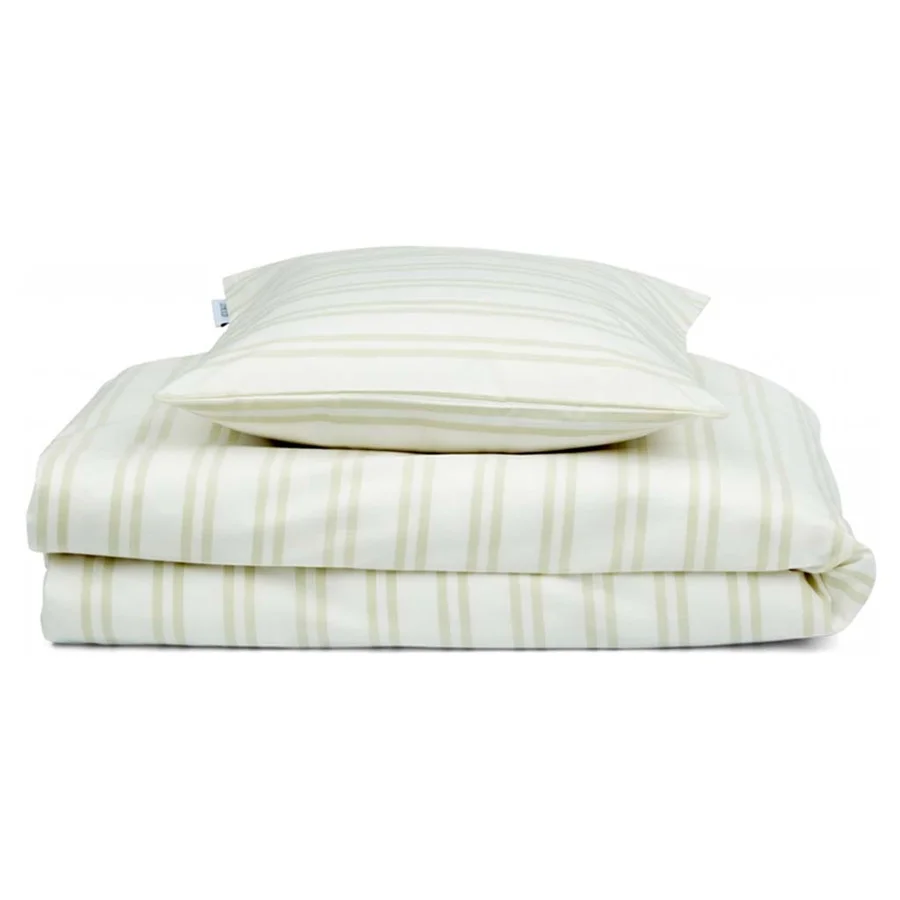 Liewood voksen sengetøj, stripe - Creme de la creme/Dusty mint