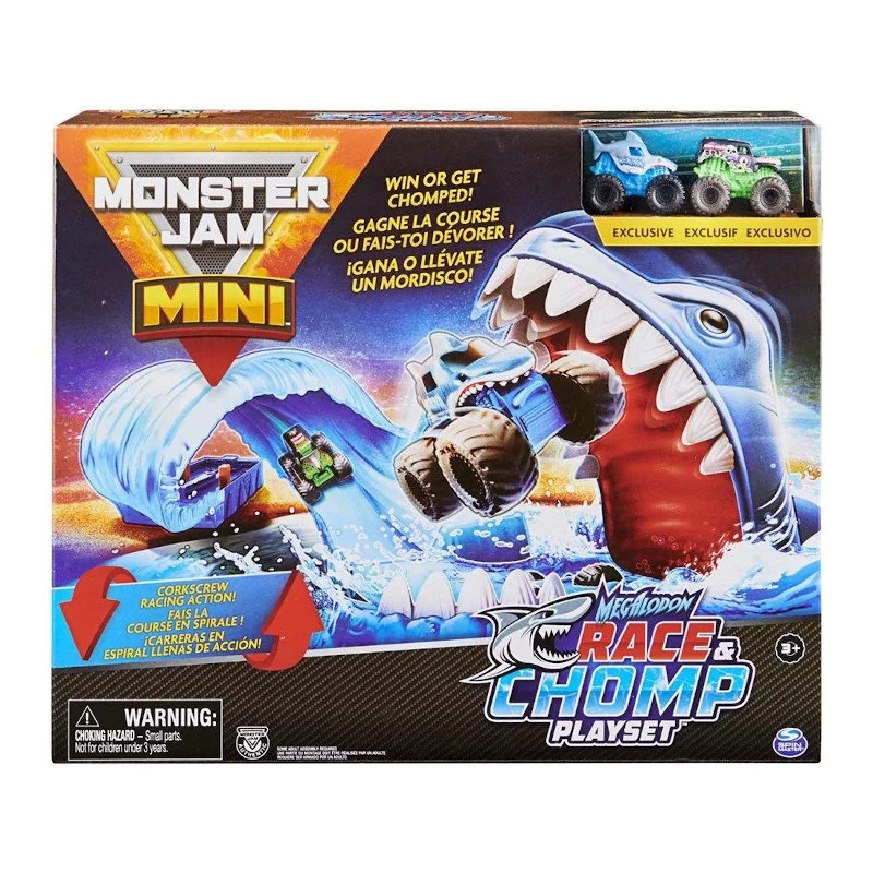 Monster Jam mini, Megalodon race & chomp sæt