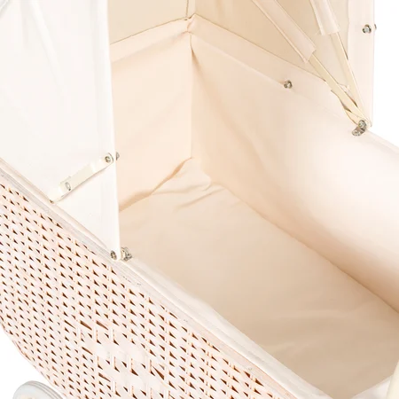 by Astrup retro flet dukkevogn, cream