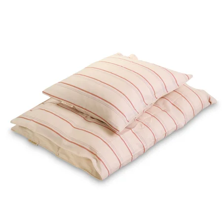 Filibabba juniorsengetøj, Balance stripes - Rose